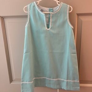 Little English aqua shift dress- sz 5